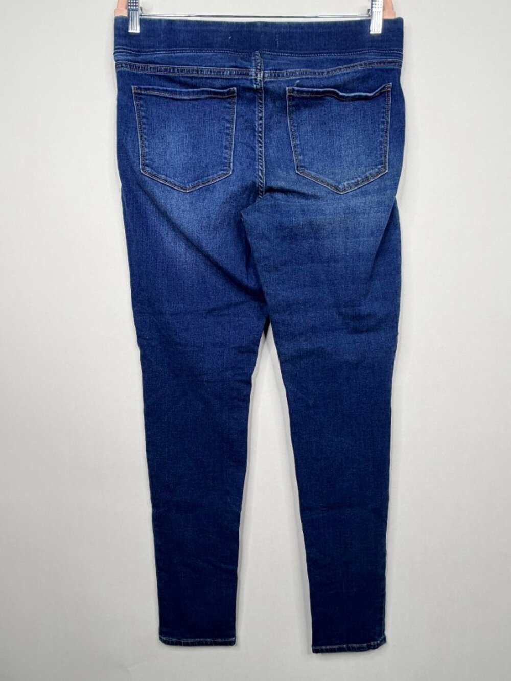 Old Navy Rockstar Jeggings Pullon Elastic Waist Dark Wash 12 #A3585 - Picture 3 of 6